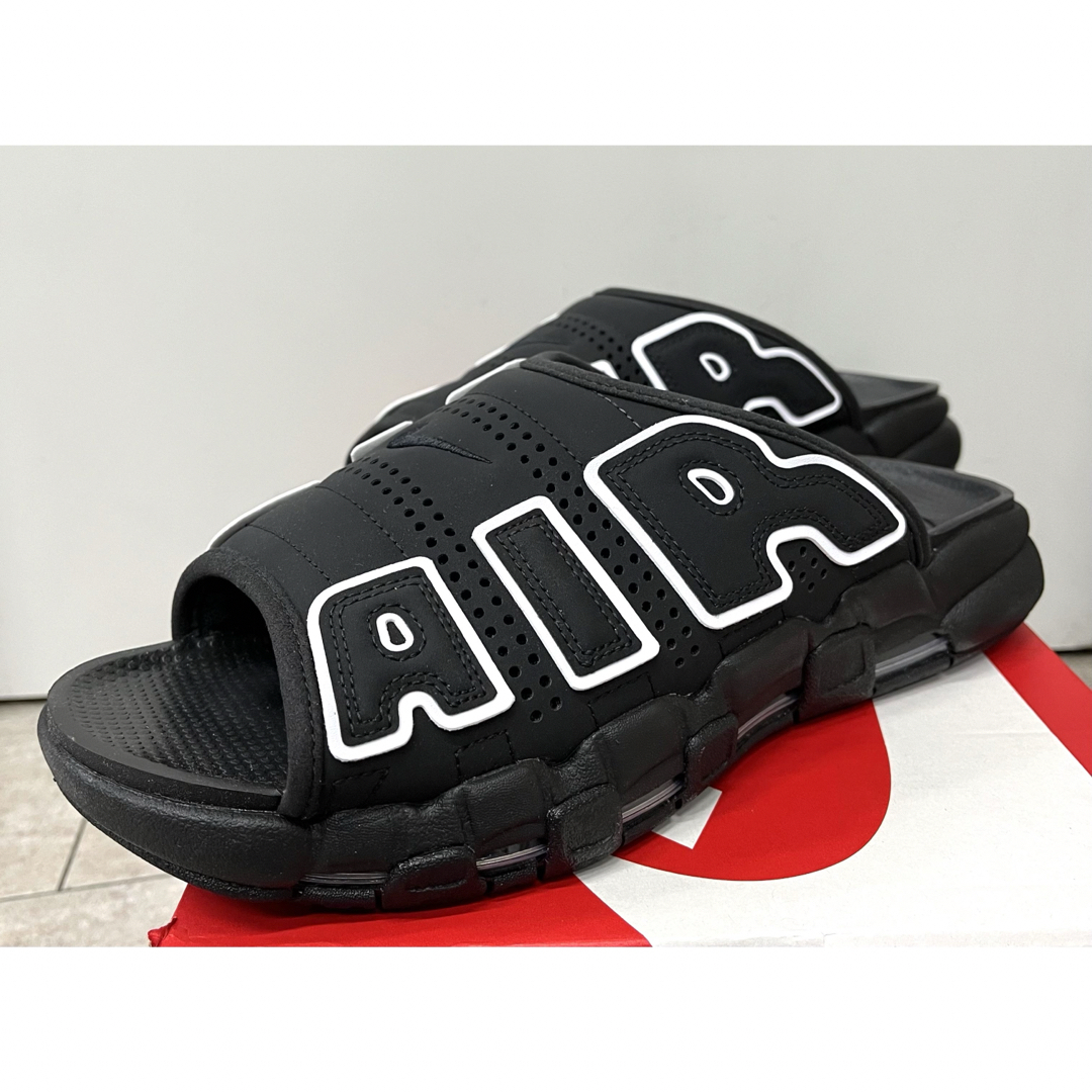 新品未使用 NIKE AIR モアアップテンポ スライド ブラック 28cm