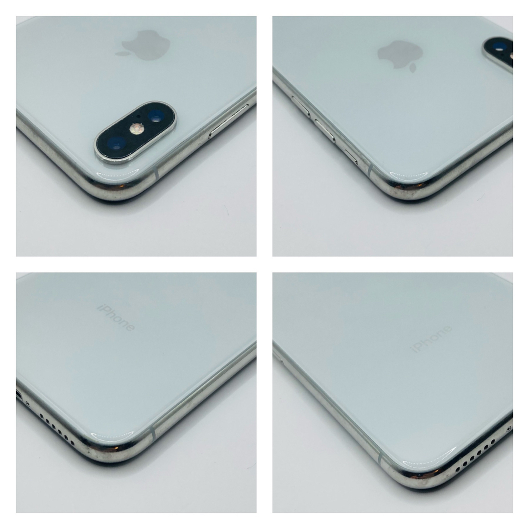 【超美品】iPhone X Silver 64 GB SIMフリーおまけ付き