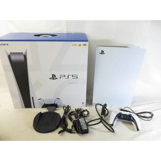  【まとめ売り 中古品】 プレイステーション5 PS5 本体 CFI-1100A01 825GB ホワイト 動作品 箱あり コントローラー 周辺機器付き(その他)