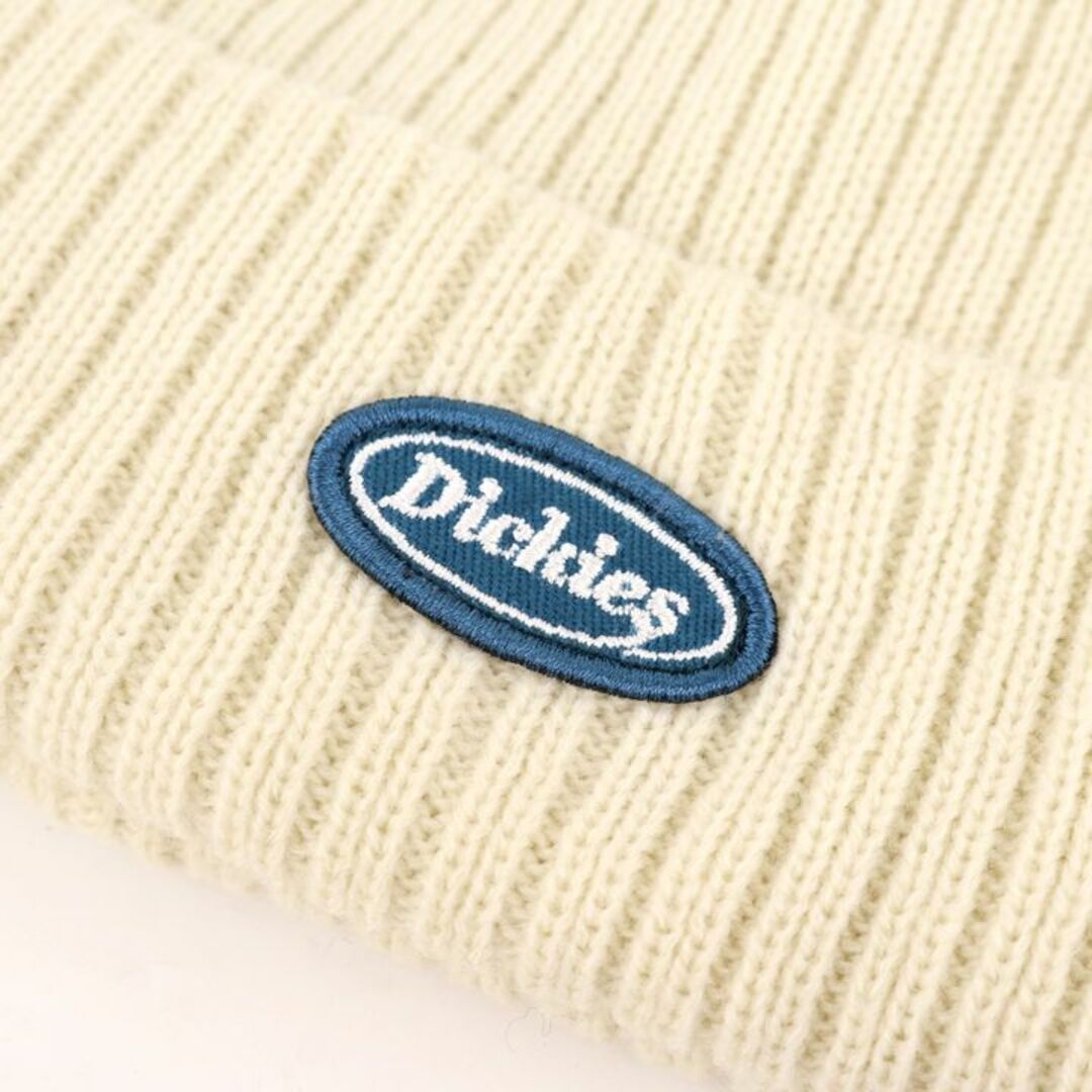 Dickies(ディッキーズ)のディッキーズ ニットキャップ ニット帽 リブ ビーニー ブランド 帽子 メンズ レディース 57~59cmサイズ ベージュ Dickies レディースの帽子(ニット帽/ビーニー)の商品写真