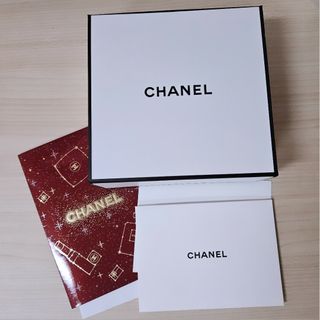 シャネル(CHANEL)のCHANEL ラッピングボックス空箱 ギフトカード２枚(カード/レター/ラッピング)