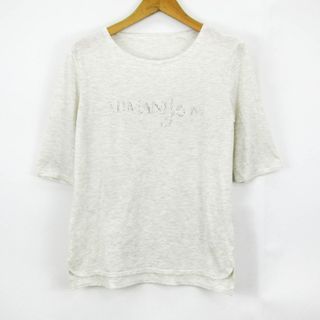 アルマーニジーンズ(ARMANI JEANS)のアルマーニ・ジーンズ 半袖Tシャツ ロゴT トップス レディース XSサイズ グレー ARMANI JEANS(Tシャツ(半袖/袖なし))