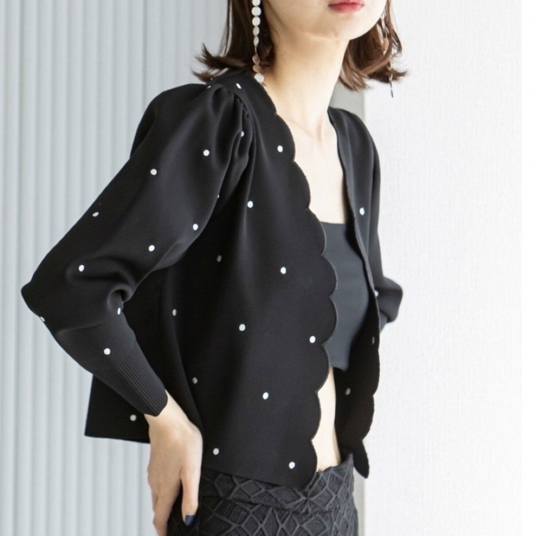 Spick & Span - SPICK&SPAN ドットニットカーディガン ツルバイ Spick & Span - SPICK&SPAN ドットニットカーディガン ツルバイ