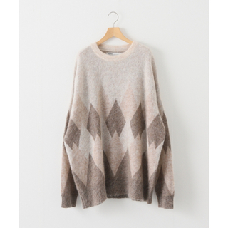 1LDK SELECT - DAIRIKU 別注 Argyle Mohair Pullover Knit Lの通販 by