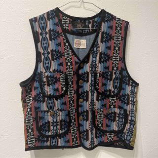 RRL ダブルアールエル HERRINGBONE TWEED REVERSIBLE HUNTING VEST ヘリンボーンツイードリバーシブルハンティングベスト S カーキ ジレ Double RL トップス【RRL】