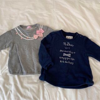 ミキハウス(mikihouse)のミキハウス　リーナちゃん　トレーナー　2枚　女の子　90(Tシャツ/カットソー)