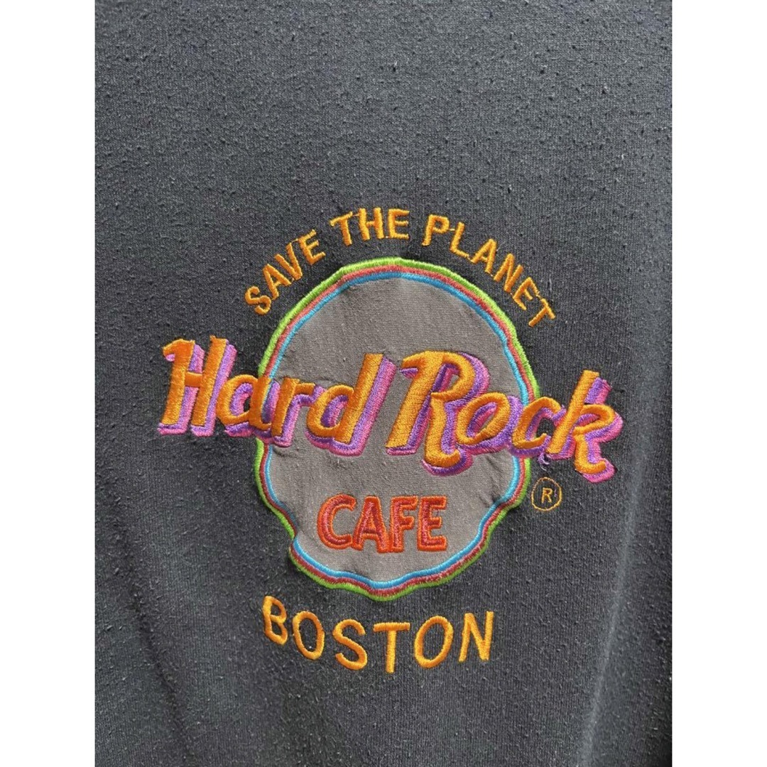 Hard Rock CAFE(ハードロックカフェ)の90s ハードロックカフェ  ボストン スウェット XL USA製 ヴィンテージ メンズのトップス(スウェット)の商品写真