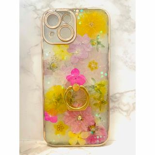 全機種対応 iPhoneケース 押し花ケース 押し花 ケース 花 Android(スマホケース)