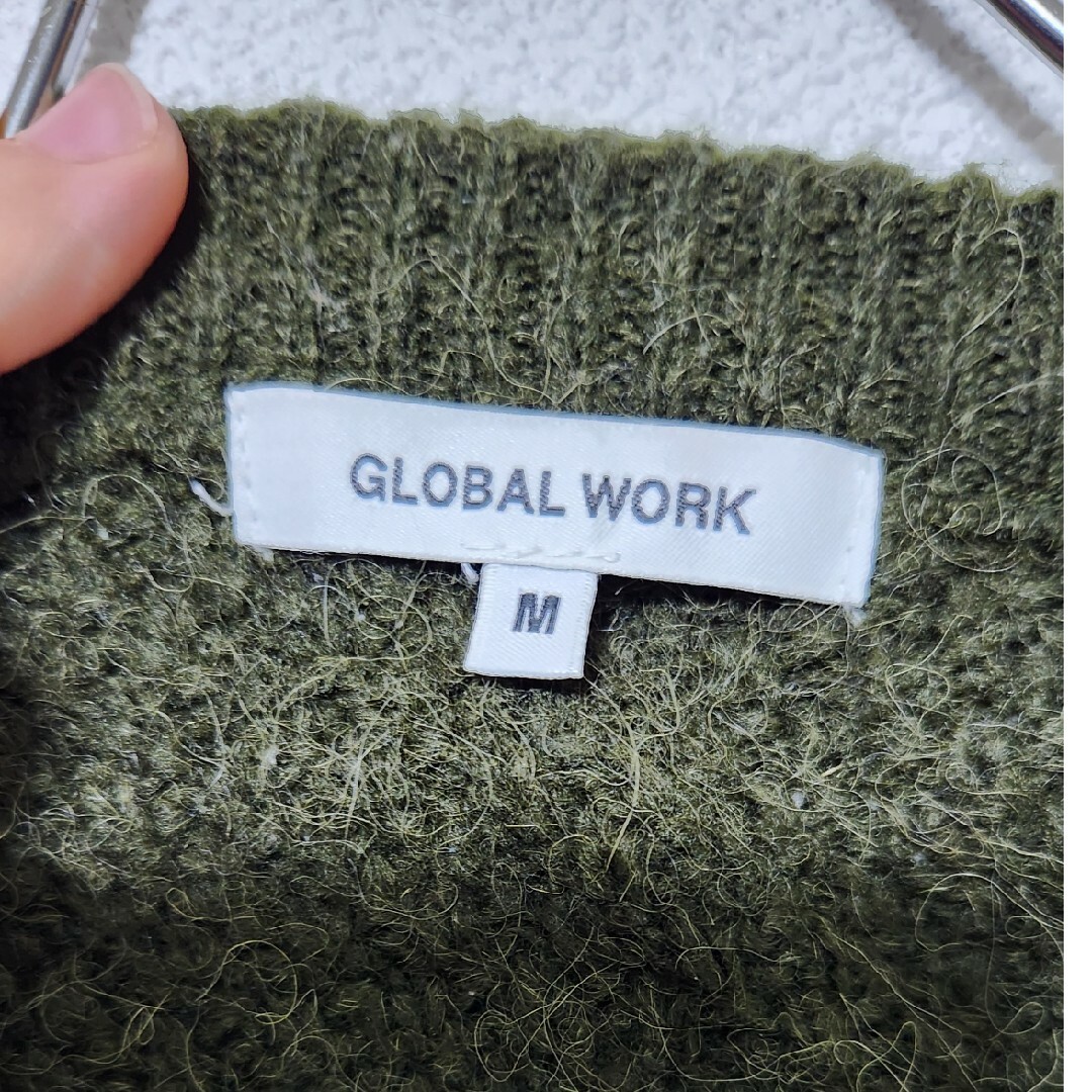 GLOBAL WORK(グローバルワーク)のGLOBAL WORK　グリーン　ニット レディースのトップス(ニット/セーター)の商品写真
