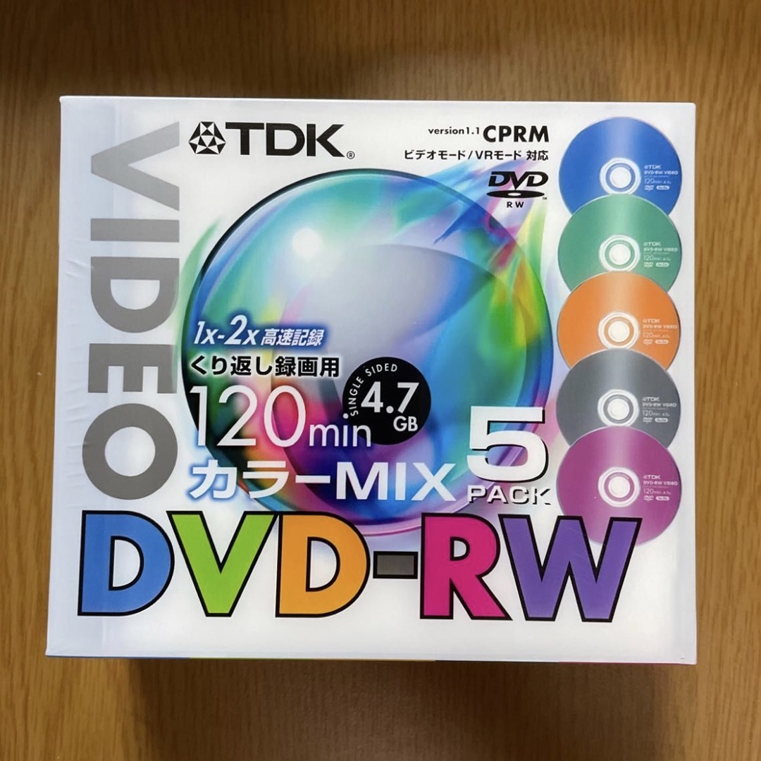 TDK(ティーディーケイ)のTDK  DVD-RW  5パック　120X5MF エンタメ/ホビーのDVD/ブルーレイ(その他)の商品写真