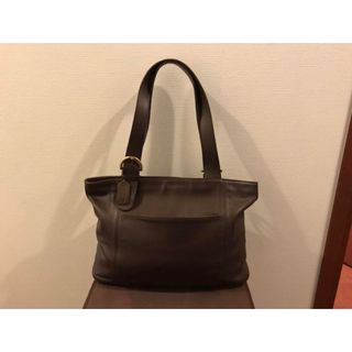 美品【COACH】本革トートバッグ　肩掛け　ペブルレザー　ソーホー