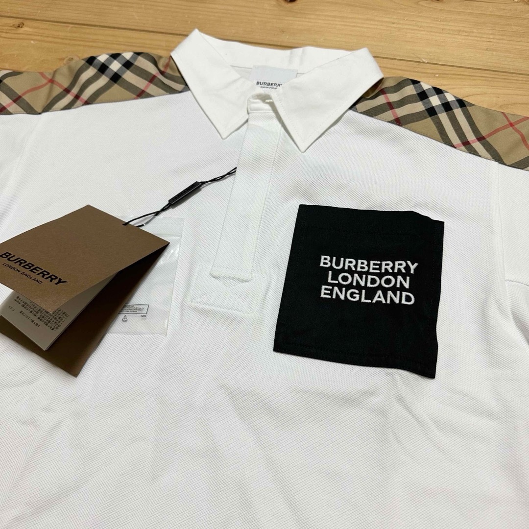 BURBERRY - 新品 バーバリー キッズ ポロシャツ 150サイズ ロゴ BURBERRY - 新品 バーバリー キッズ ポロシャツ 150サイズ ロゴ