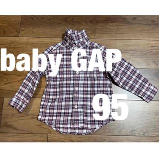 ベビーギャップ(babyGAP)の男女兼用　ベビーギャップ　チェックシャツ(Tシャツ/カットソー)