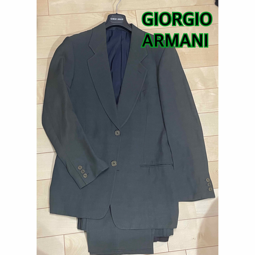 Giorgio Armani(ジョルジオアルマーニ)のGIORGIO ARMANI ジョルジオアルマーニ 46 スーツ セットアップ メンズのスーツ(セットアップ)の商品写真