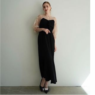 acka♡sheer puff dress(ロングドレス)