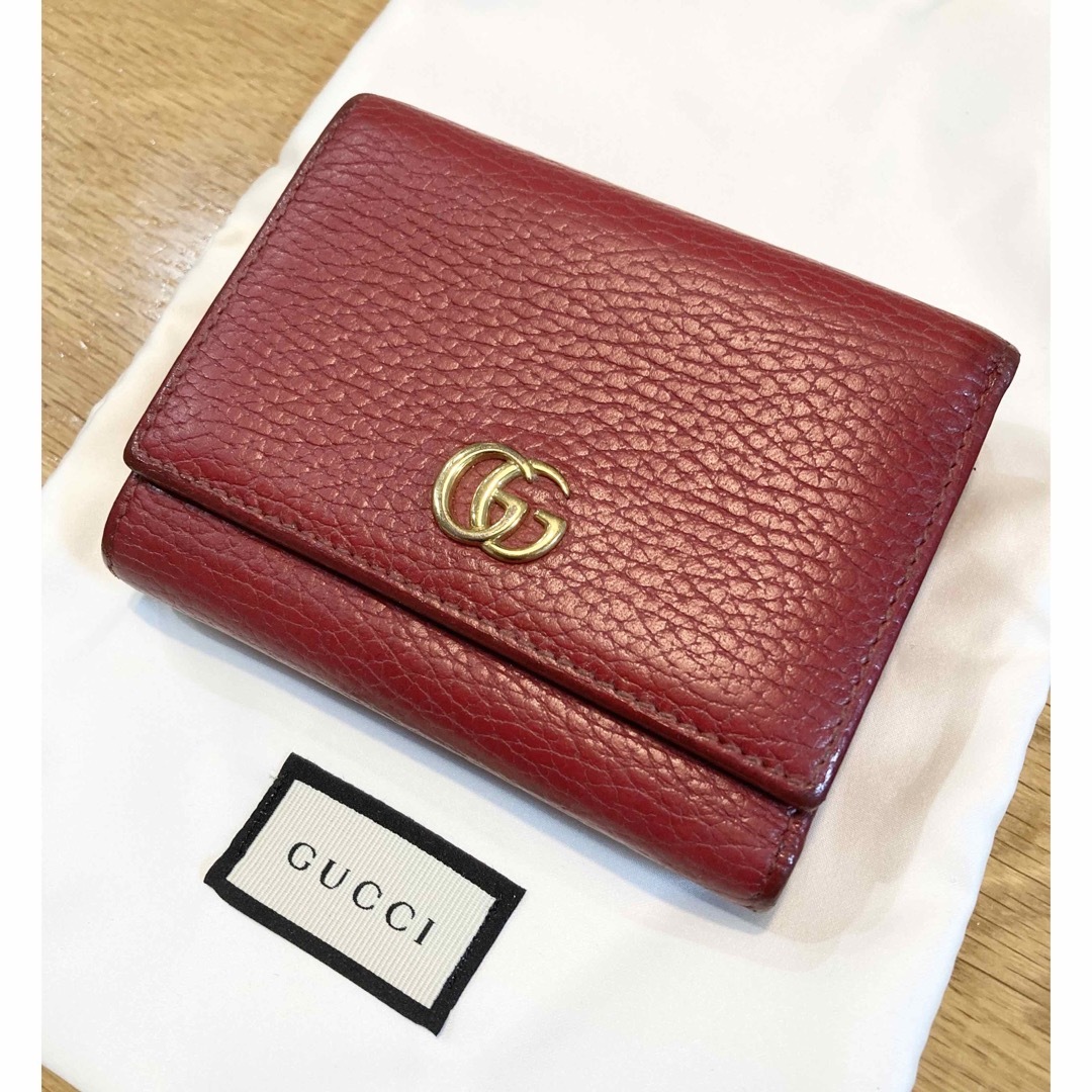 Gucci - 早い者勝ち！GUCCI グッチ コンパクト三つ折り財布 マーモント