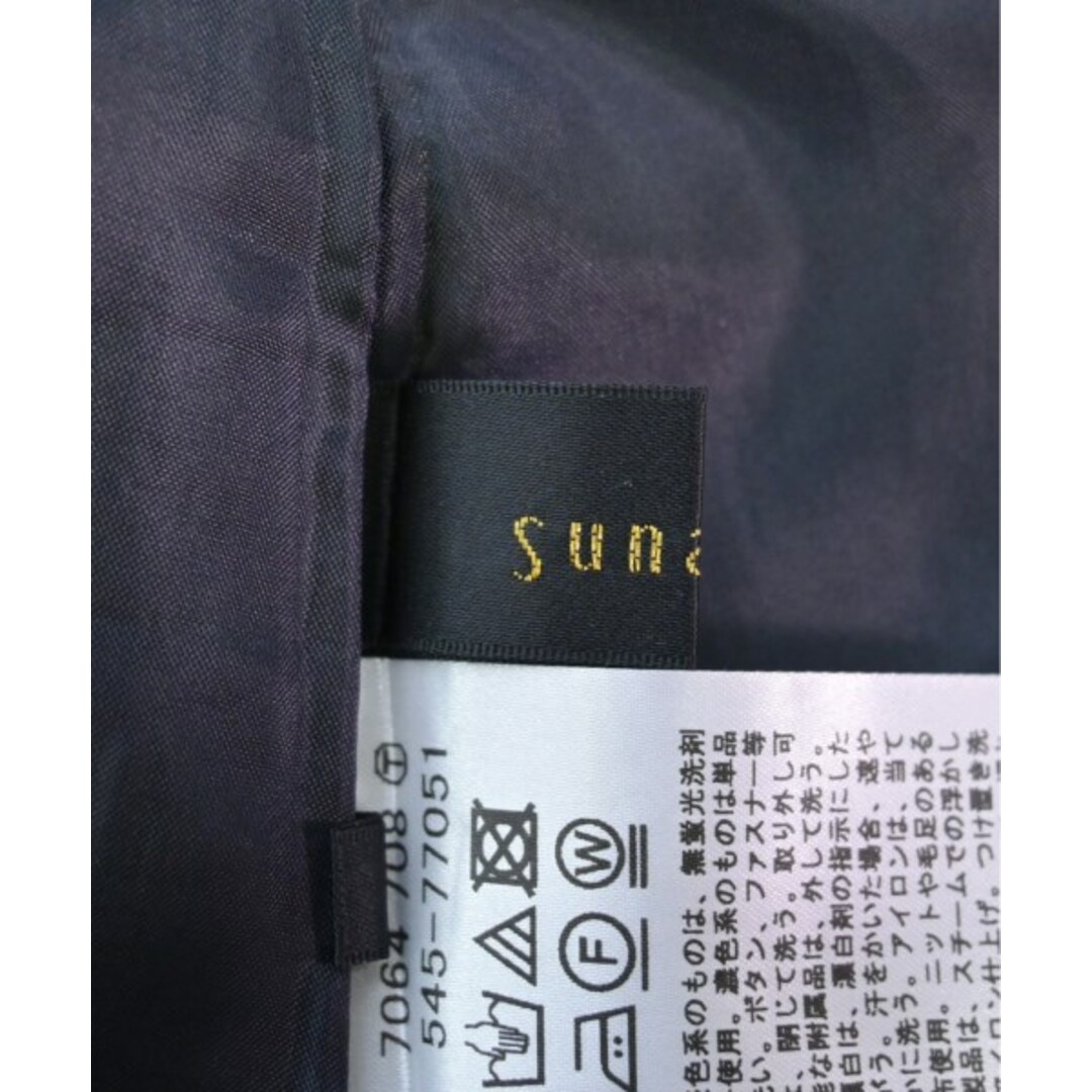 SunaUna(スーナウーナ)のSunaUna ひざ丈スカート 38(M位) 紺x黄xベージュ等(総柄) 【古着】【中古】 レディースのスカート(ひざ丈スカート)の商品写真