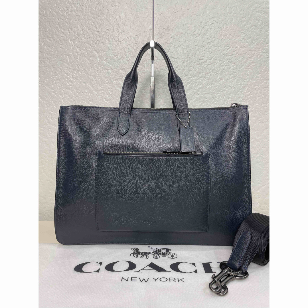 COACH(コーチ)の【極美品】定価6.9万　コーチ　メンテ済み　ビジネス　レザー　バッグ　194 メンズのバッグ(ビジネスバッグ)の商品写真