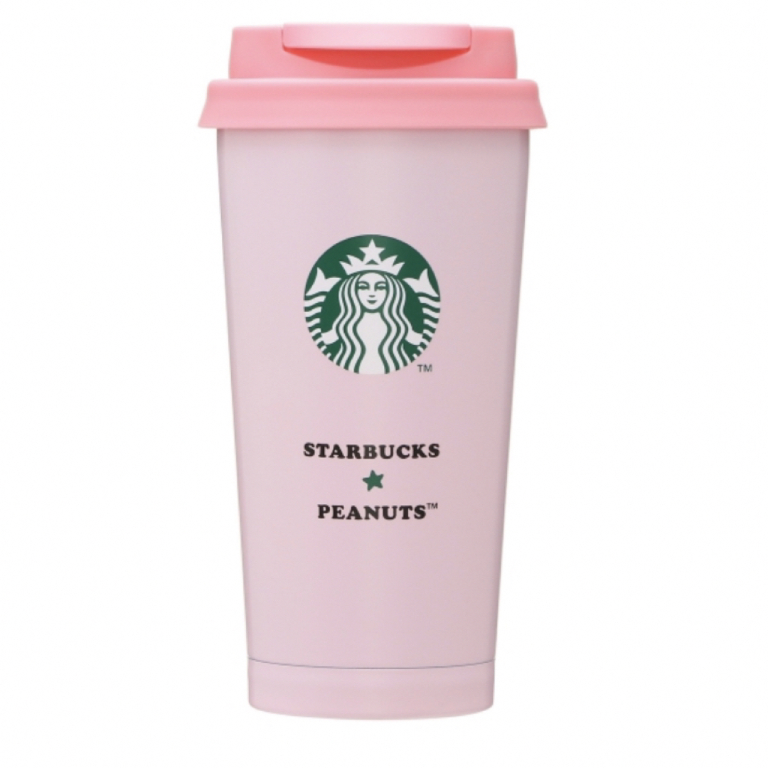 Starbucks - 新品ステンレスToGoロゴタンブラーPEANUTSピンク473ml