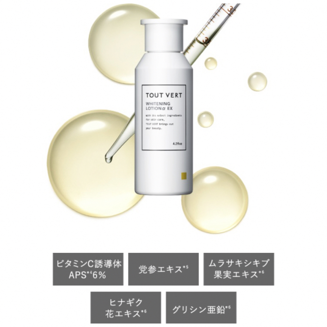 TOUT VERT(トゥヴェール)のトゥヴェール 薬用ホワイトニングローションα EX 120ml 1個 エンタメ/ホビーのコレクション(その他)の商品写真