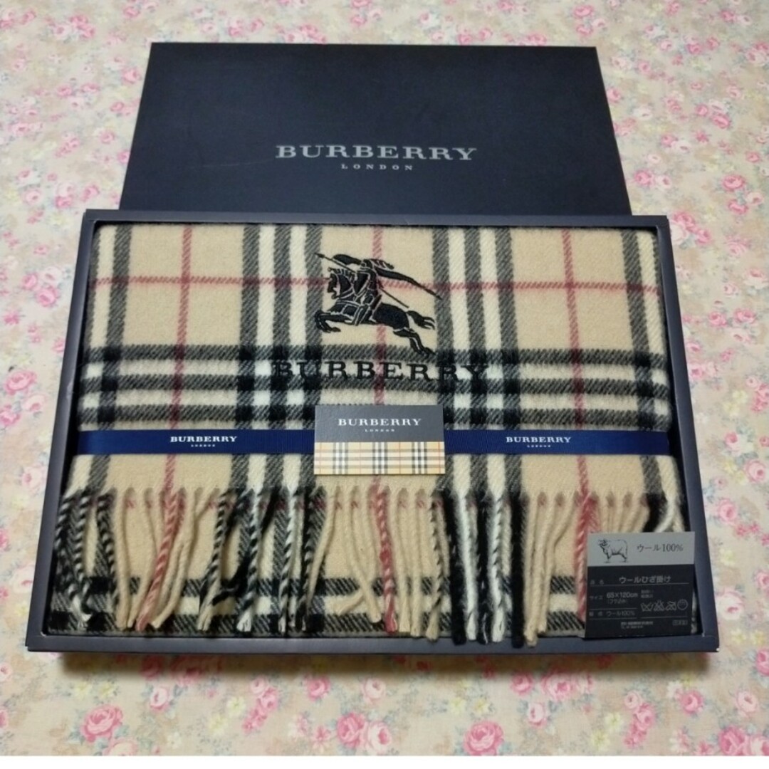 BURBERRY(バーバリー)のBURBERRY ひざ掛け バーバリー ウール 西川産業 チェック柄 レディースのファッション小物(その他)の商品写真