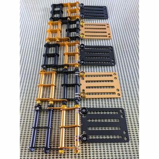 黒×金 千鳥　ニックス風ベルトループ 腰道具 腰袋 工具差し 4段チェーン付き(工具/メンテナンス)