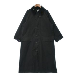 バーブァー(Barbour)のBarbour バブアー ステンカラーコート 10(M位) 黒 【古着】【中古】(ステンカラーコート)