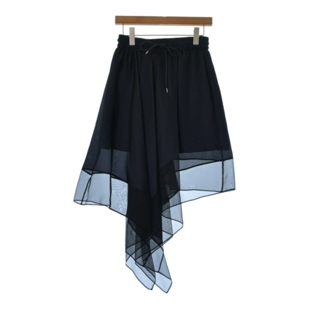 sacai - sacai サカイ ひざ丈スカート 2(M位) 紺 【古着】【中古】の