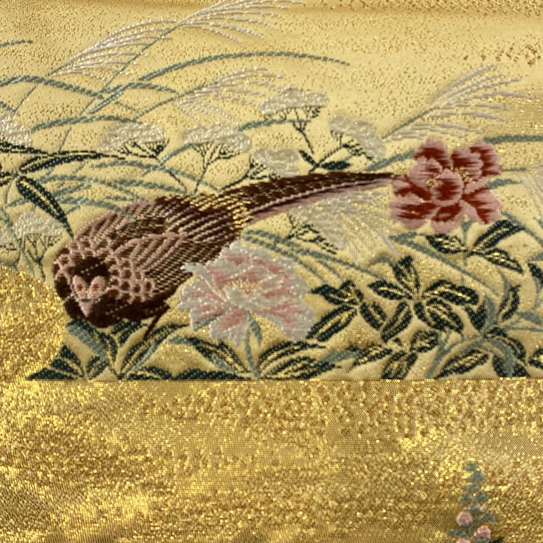 袋帯 美品 秀品 六通 正絹 【中古】の通販 by バイセル ラクマ店|ラクマ 袋帯 美品 秀品 六通 正絹