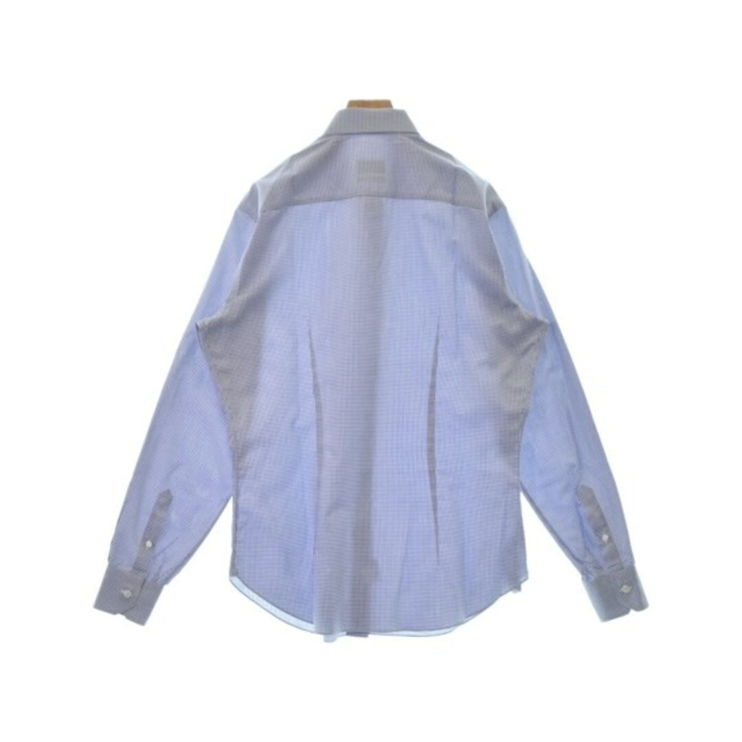 Brioni ブリオーニ ドレスシャツ 42(XXL位) 青x白(チェック) 【古着】【中古】