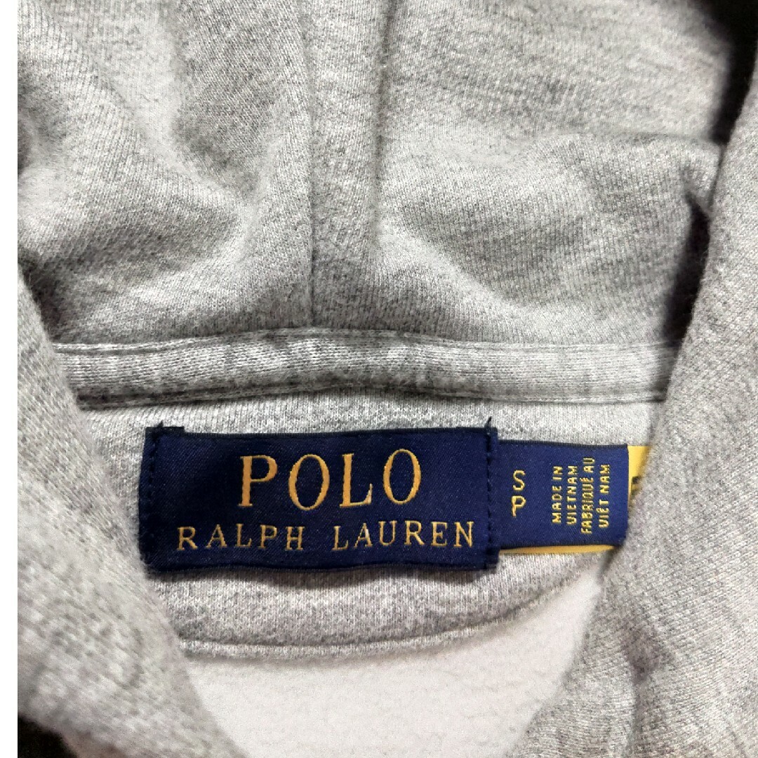 POLO RALPH LAUREN(ポロラルフローレン)のPOLO RALPH LAUREN　パーカー　S　グレー　星条旗　刺繍 メンズのトップス(パーカー)の商品写真