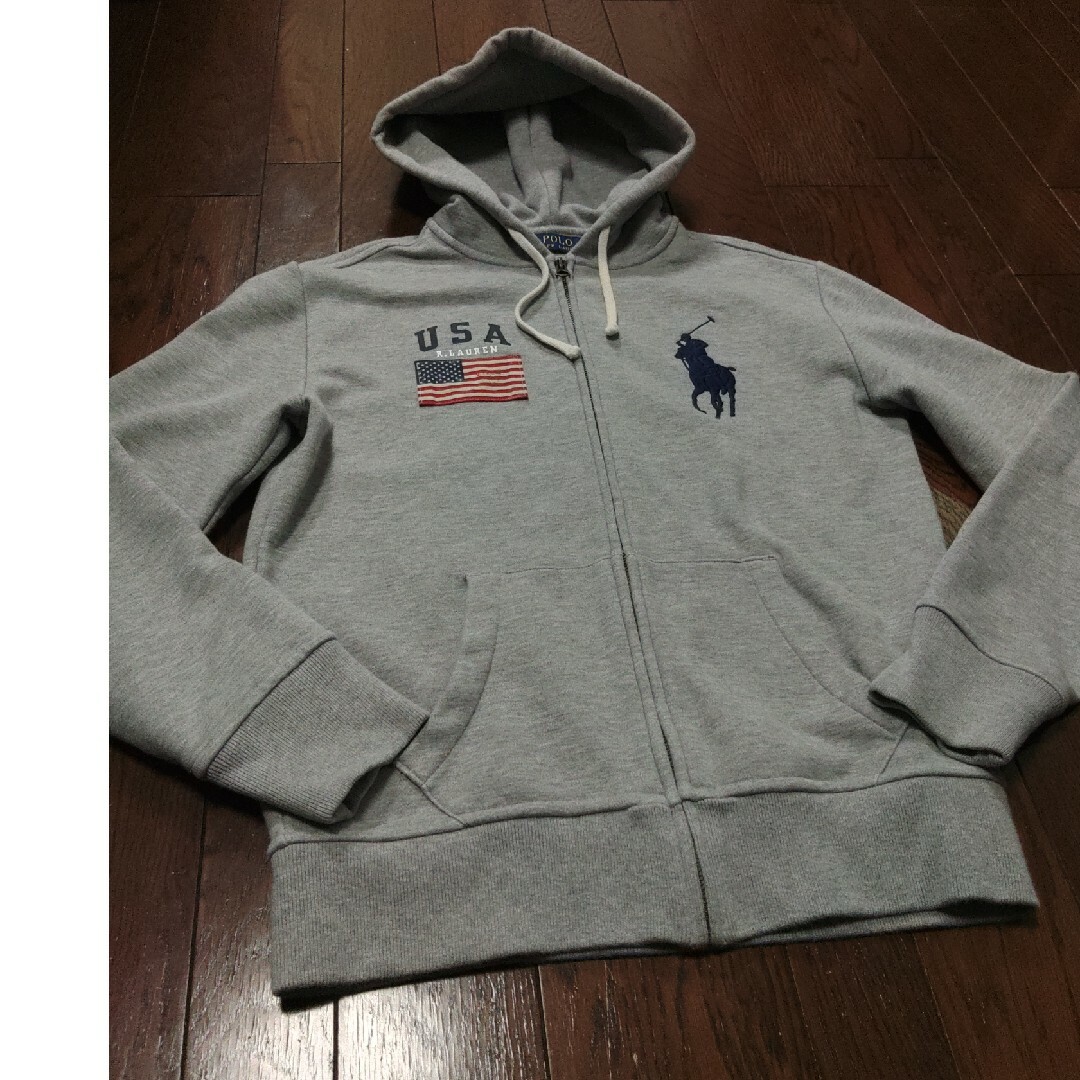 POLO RALPH LAUREN - POLO RALPH LAUREN パーカー S グレー 星条旗