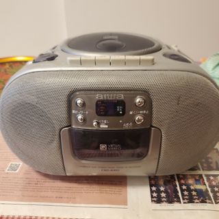 アイワ(aiwa)の大赤字(泣)限界値お買い得❗aiwaラジカセ　ジャンク品　機械いじりが好きな方に(ポータブルプレーヤー)