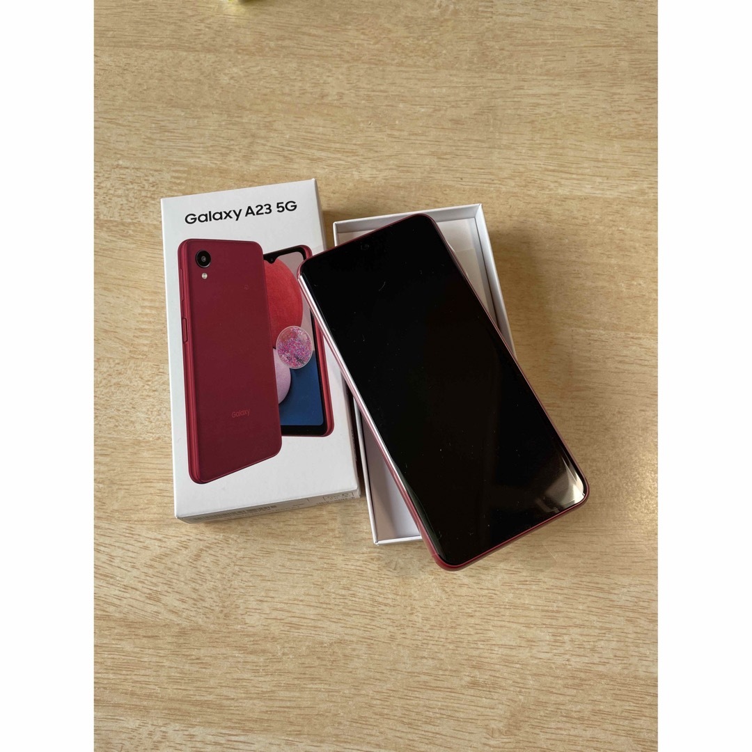 Galaxy A23 5G SCG18 レッド SIMフリー