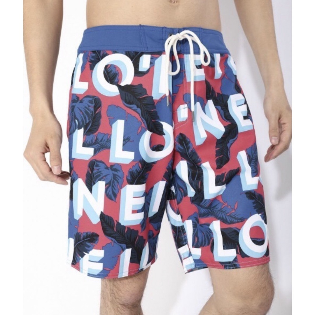 O'NEILL(オニール)の【新品】オニール  メンズ ボードショーツ ロゴ柄 トリコロール L メンズの水着/浴衣(水着)の商品写真