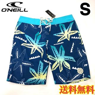 オニール(O'NEILL)の【新品】オニール  メンズ ボードショーツ 柄 ブルー S(水着)