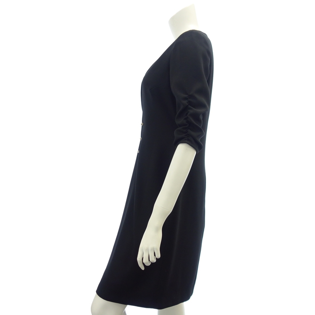 VALENTINO(ヴァレンティノ)のヴァレンティノ ドレス ワンピース ビジュー ピンブローチ 8 黒【AFB46】 レディースのワンピース(ミニワンピース)の商品写真
