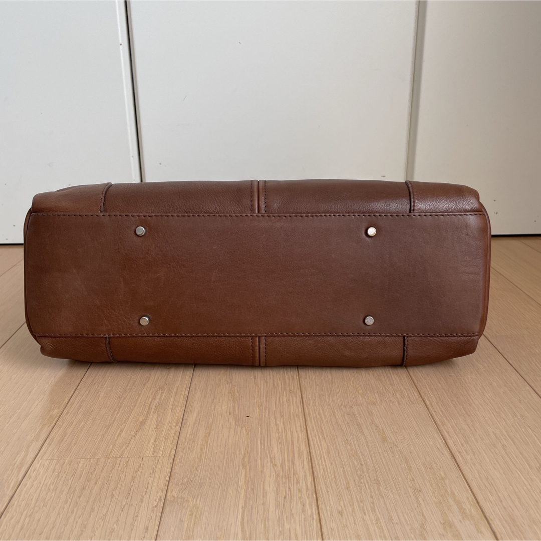 aniary(アニアリ)のアニアリaniaryパネルインビジネストートバッグ07-02001 中古ブラウン メンズのバッグ(ビジネスバッグ)の商品写真
