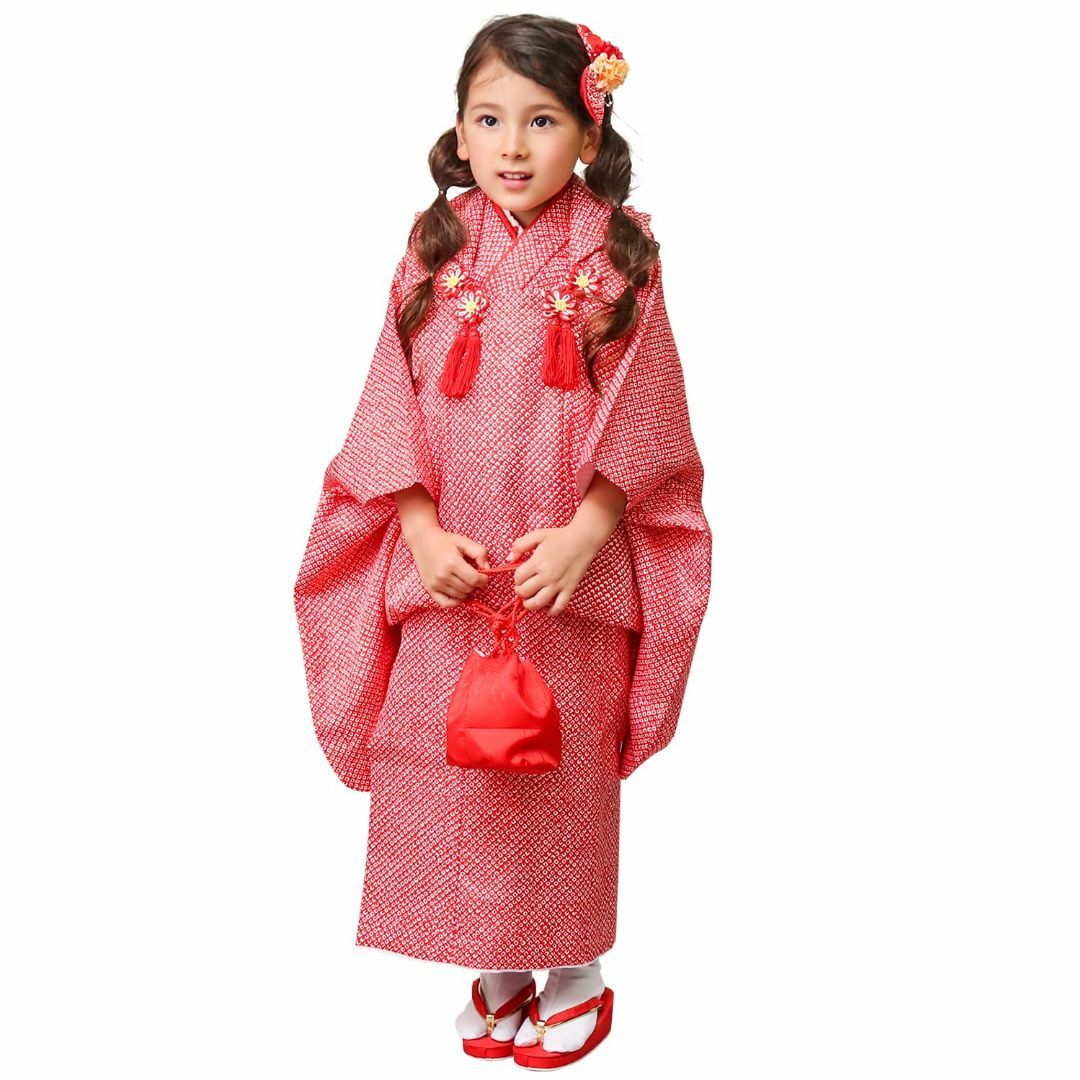 和服/着物【新品】KYOETSU キョウエツ 七五三 3歳 着物 セット 女の子