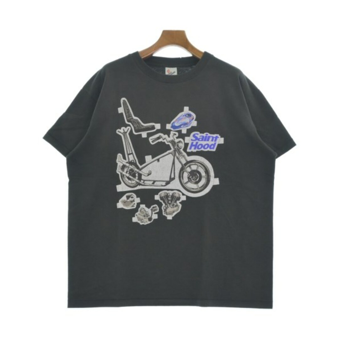 クルーネック袖丈SAINT MICHAEL セントマイケル Tシャツ・カットソー XL グレー