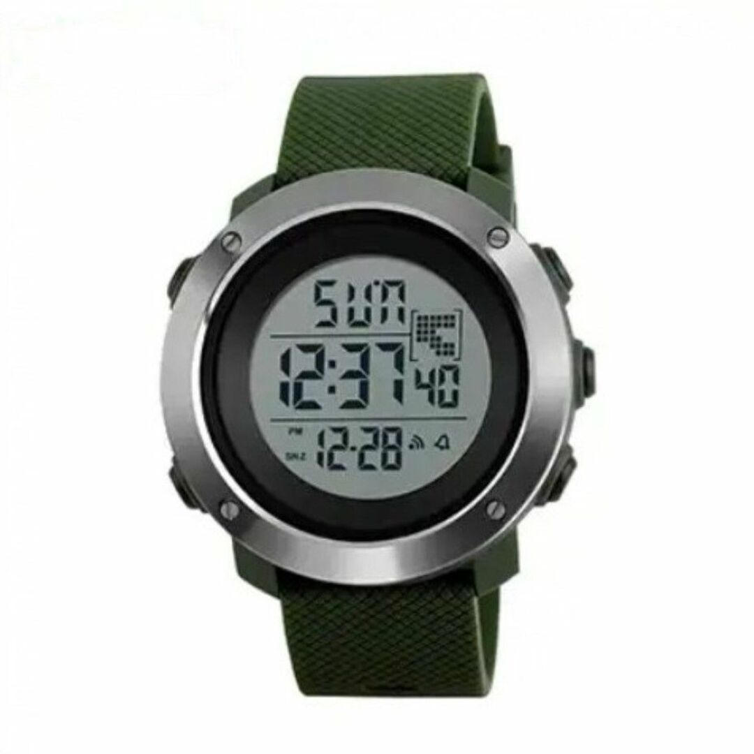 SKMEI 1268 デジタルスポーツウォッチ（アーミーグリーン） メンズの時計(腕時計(デジタル))の商品写真