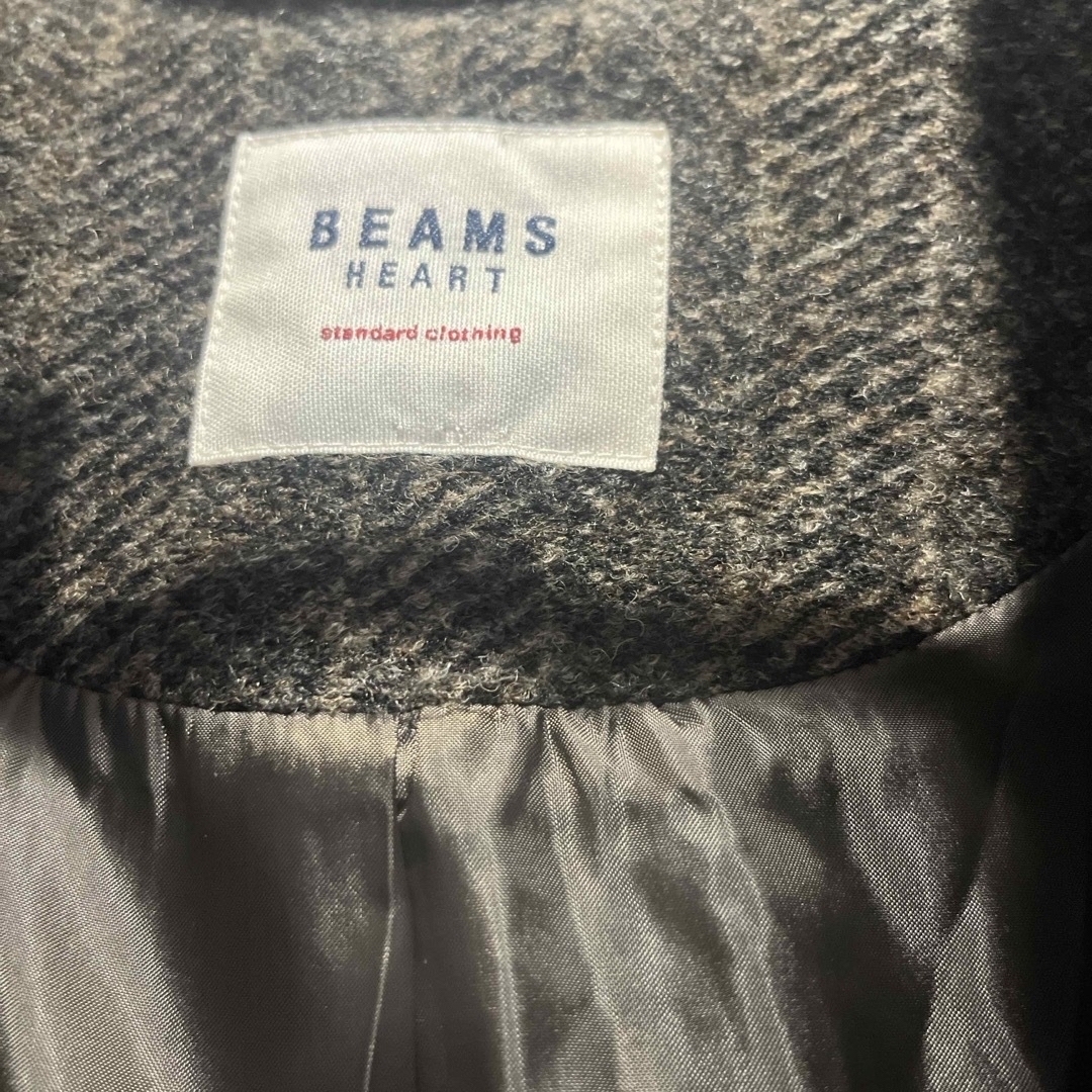 BEAMS(ビームス)のbeam ビームス　へリンボーン　コート　チェスターコート レディースのジャケット/アウター(チェスターコート)の商品写真