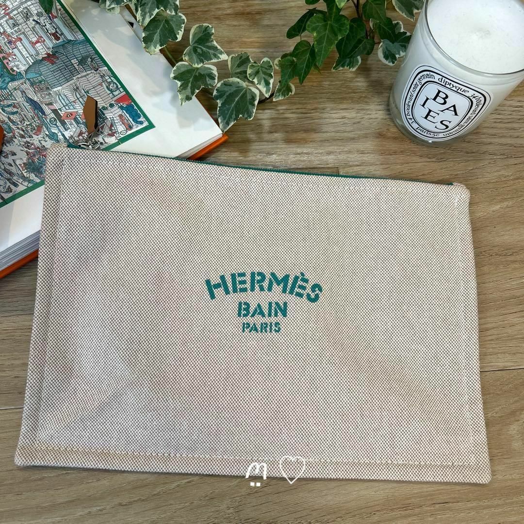 エルメス HERMES ヨッティングポーチGM クラッチバッグ 美品-