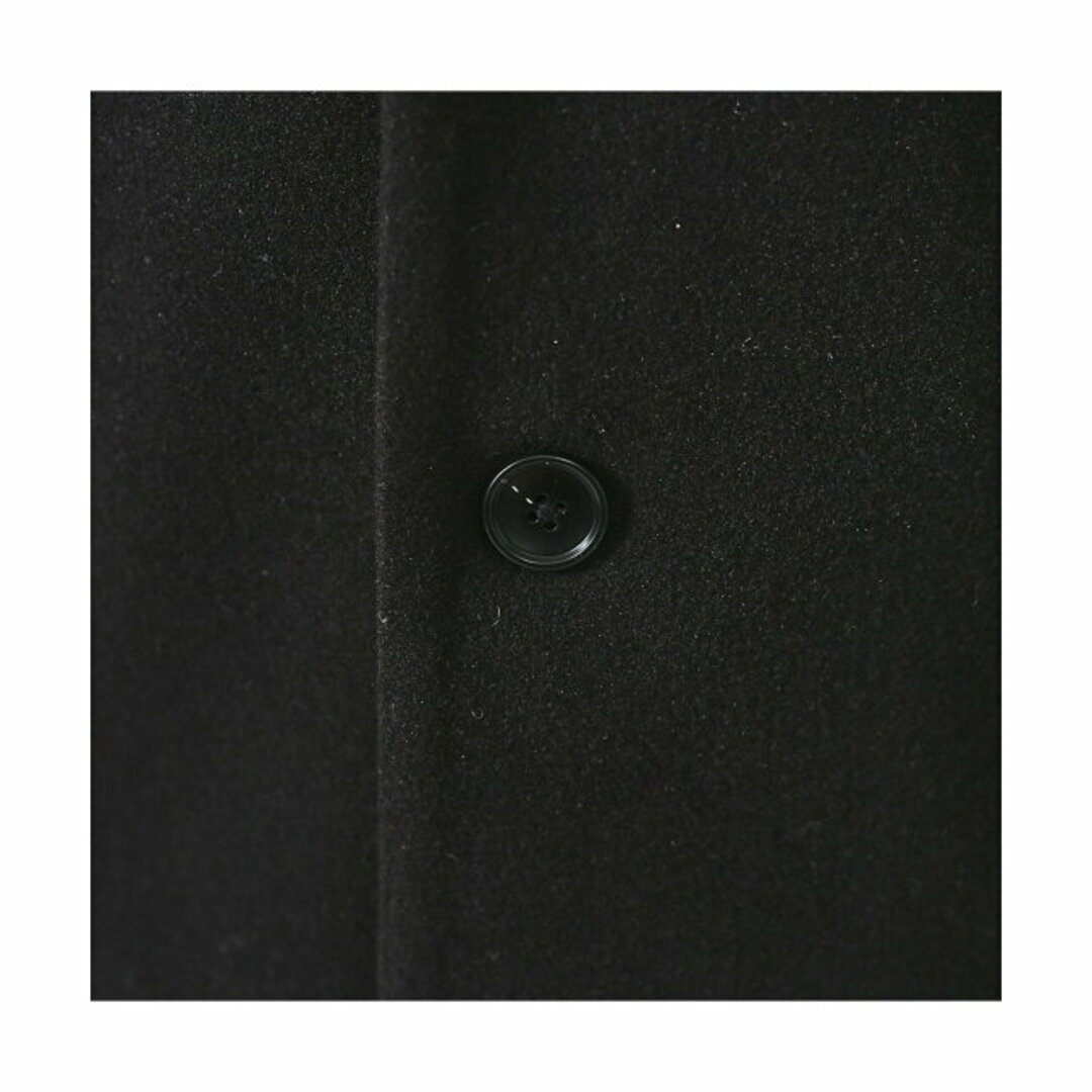 ABAHOUSE(アバハウス)の【ブラック】【46】ニットメルトン チェスターコート メンズのジャケット/アウター(チェスターコート)の商品写真