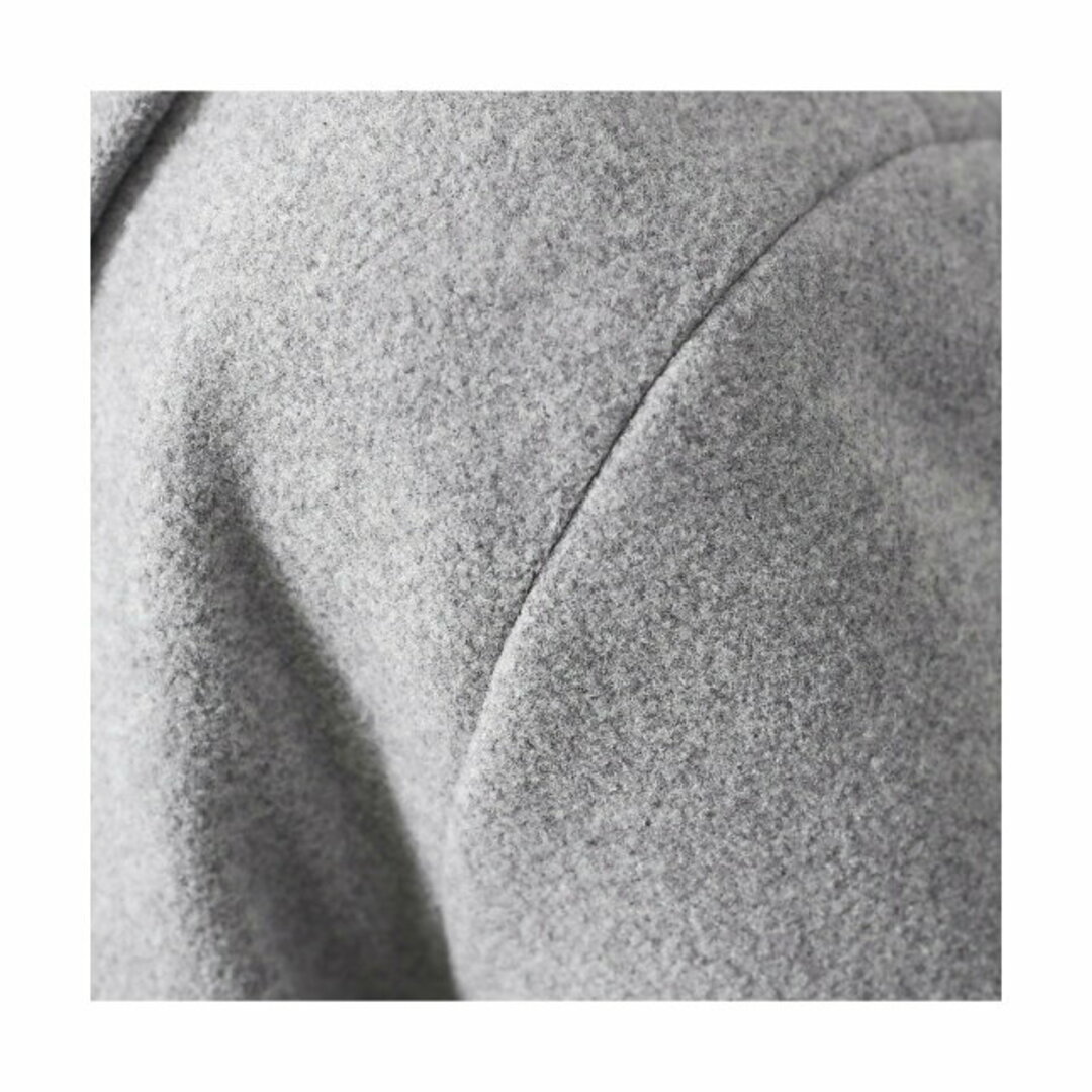 ABAHOUSE(アバハウス)の【ライトグレー】【50】ニットメルトン チェスターコート メンズのジャケット/アウター(チェスターコート)の商品写真