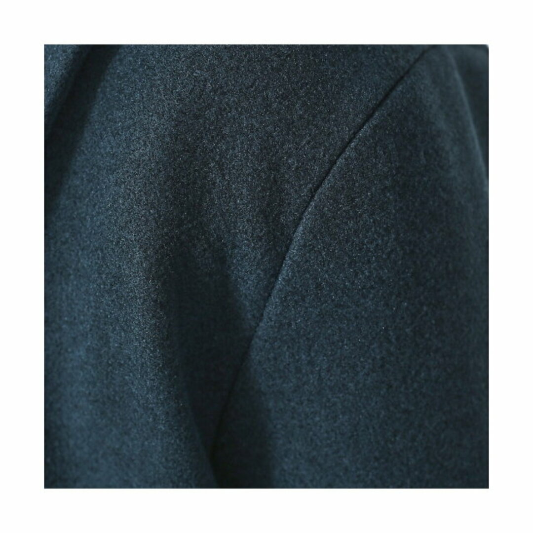 ABAHOUSE(アバハウス)の【ダークグリーン】ニットメルトン チェスターコート メンズのジャケット/アウター(チェスターコート)の商品写真