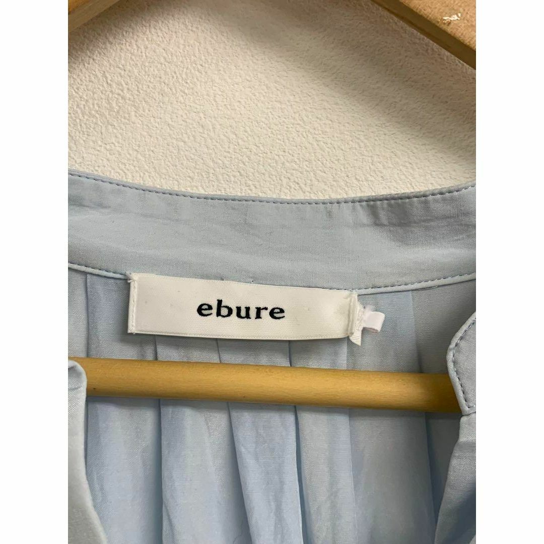 ebure(エブール)のebure ライトシルクコットン バンドカラーワンピース レディースのワンピース(ロングワンピース/マキシワンピース)の商品写真