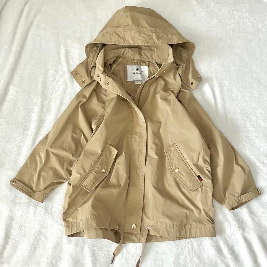 WOOLRICH ANORAK フードコート　ベージュ アノラック　ドルマン