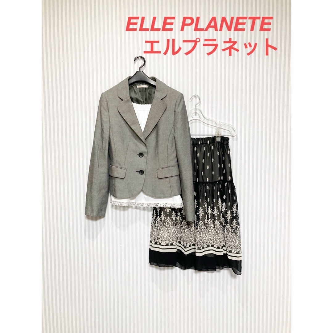 ELLE PLANETE(エルプラネット)のスカートスーツ フォーマルスーツ  ELLE PLANETE レディース レディースのフォーマル/ドレス(スーツ)の商品写真