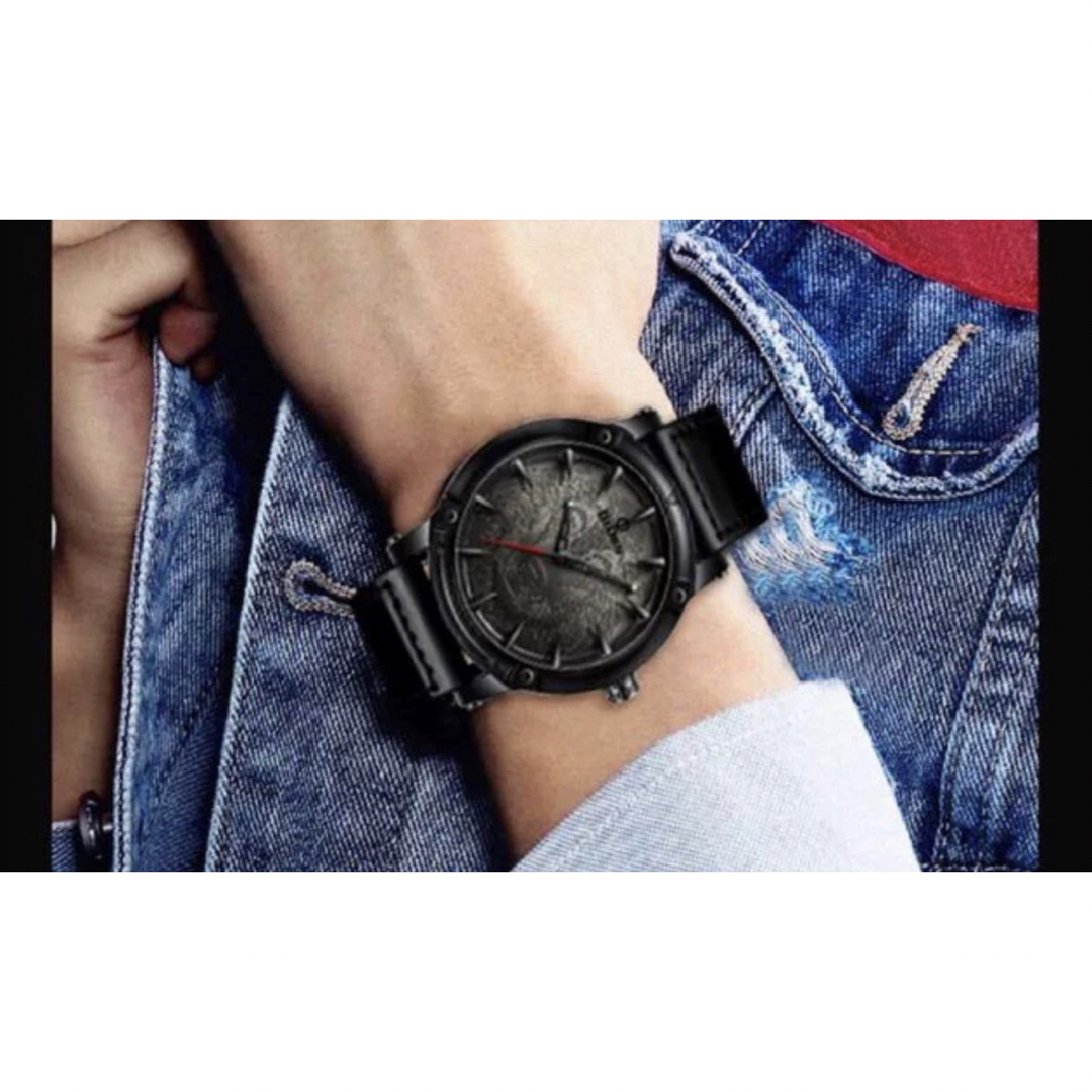 メンズ腕時計　日常生活防水 文字盤が狼 ロックなデザイン新品 メンズの時計(腕時計(アナログ))の商品写真